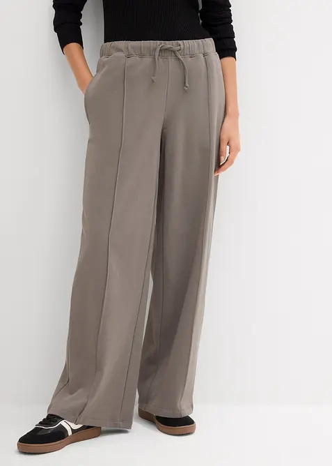 Pantaloni con elastico in vita in puro cotone biologico, bonprix