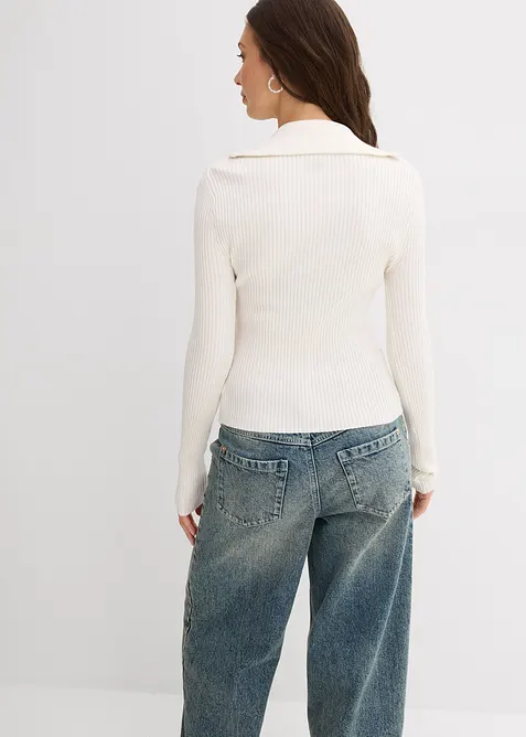 Maglia a costine in soffice misto viscosa, bonprix