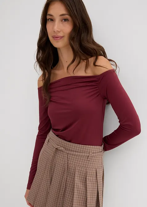Maglia in jersey leggero a spalle scoperte, bonprix