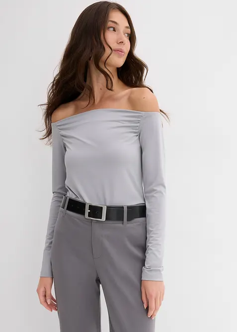 Maglia in jersey leggero a spalle scoperte, bonprix
