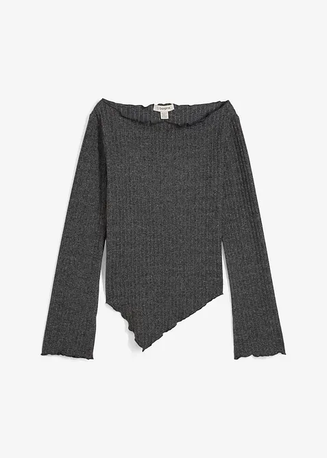 Maglia a costine in soffice misto viscosa, bonprix