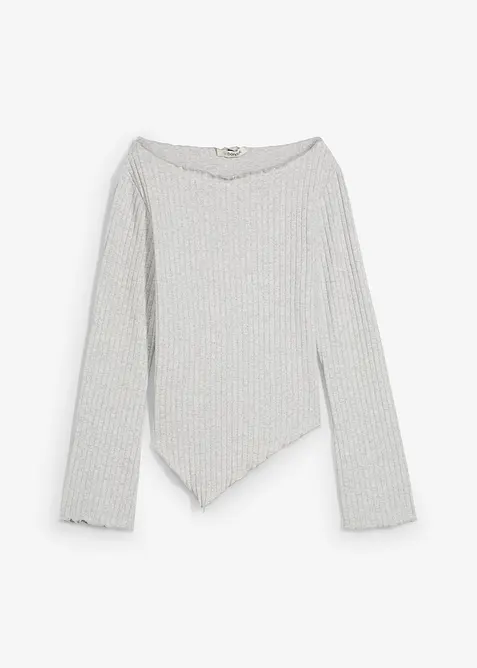 Maglia a costine in soffice misto viscosa, bonprix