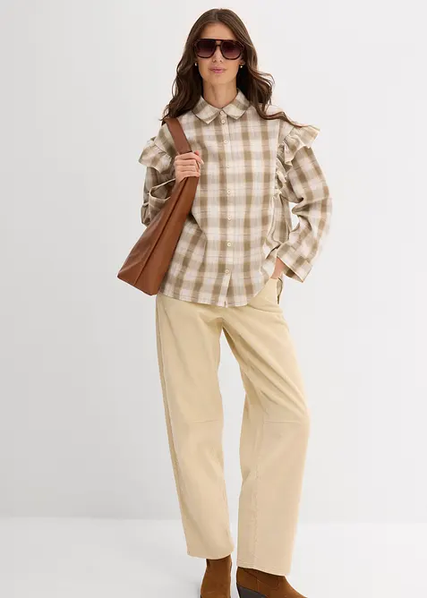 Camicia con volant, bonprix