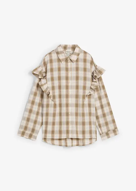 Camicia con volant, bonprix