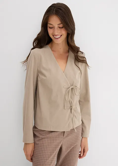 Blusa in velluto fine, bonprix