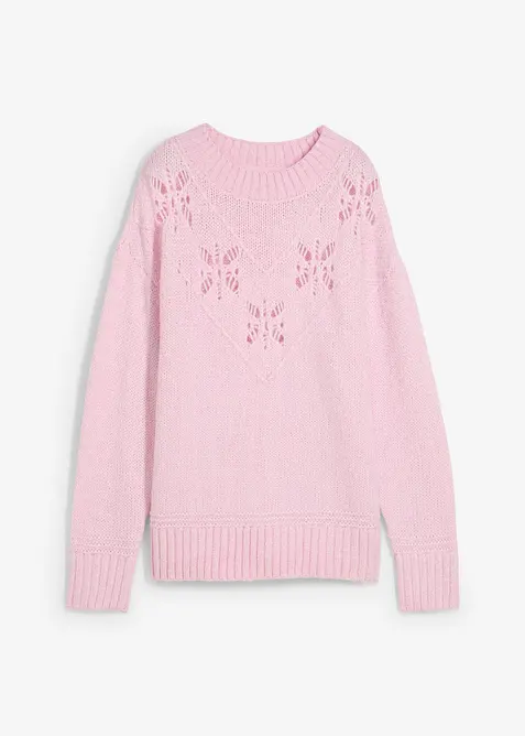 Maglione morbido in filato grosso misto lana, bonprix