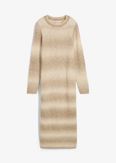 Abito in morbida maglia misto lana, bonprix