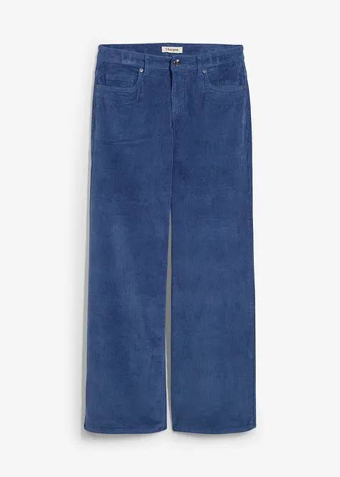 Pantaloni in velluto di misto cotone elasticizzato, bonprix