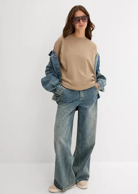 T-shirt oversize in puro cotone biologico, bonprix