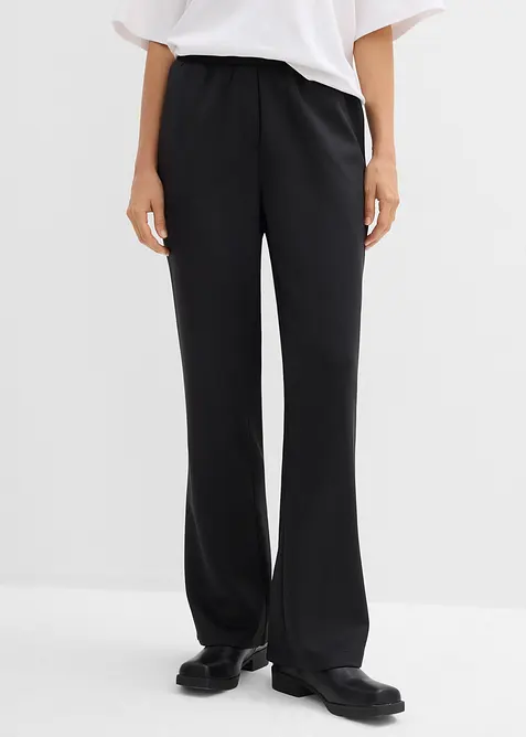 Pantaloni da jogging in tessuto effetto neoprene, bonprix