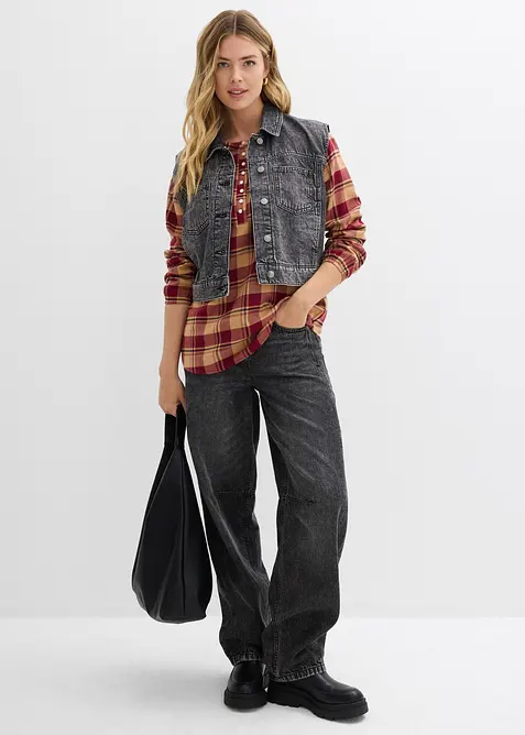 Blusa in flanella, bonprix