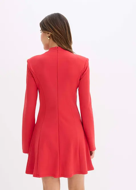 Miniabito svasato con maniche a trombetta, bonprix