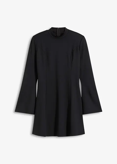 Miniabito svasato con maniche a trombetta, bonprix