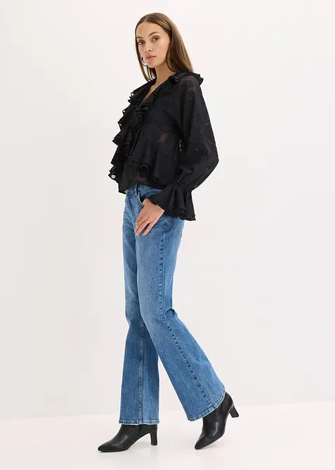 Blusa di chiffon leggermente trasparente, bonprix