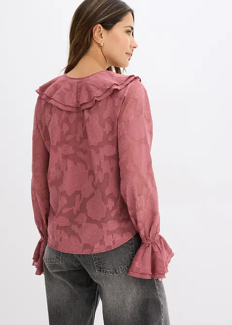 Blusa di chiffon leggermente trasparente, bonprix