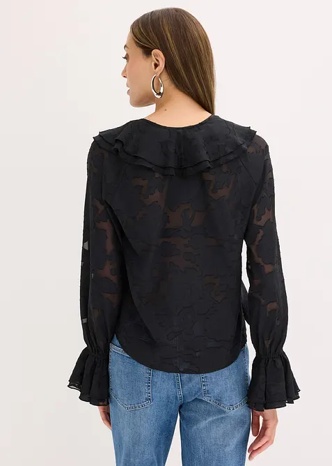 Blusa di chiffon leggermente trasparente, bonprix