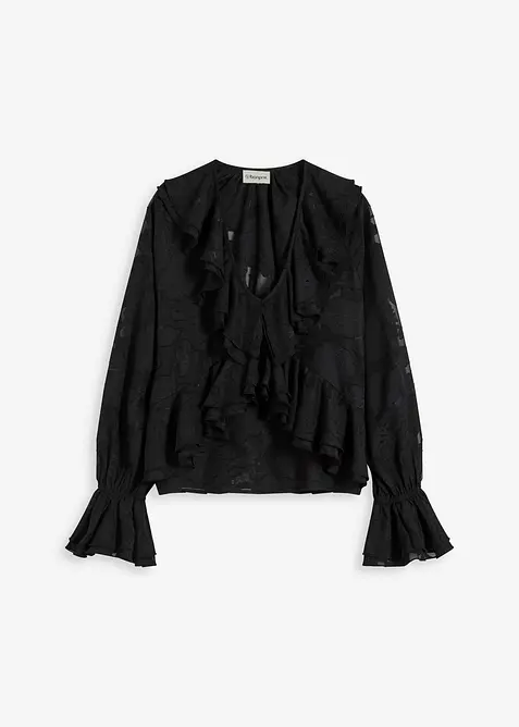 Blusa di chiffon leggermente trasparente, bonprix