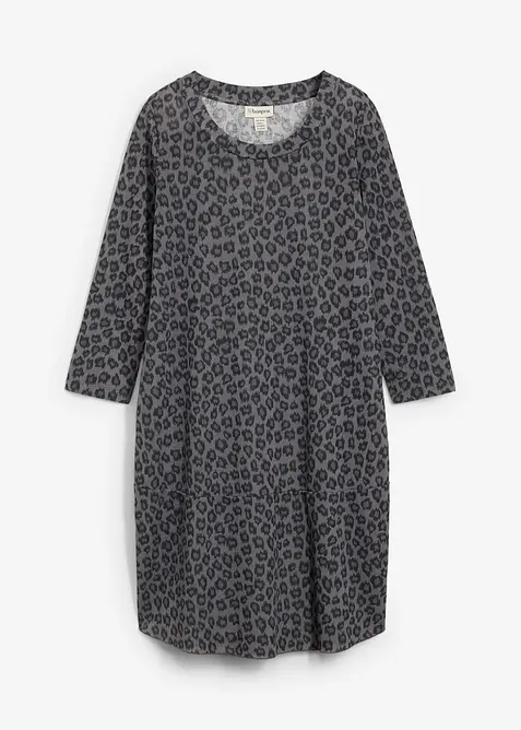 Abito corto in maglina effetto maglia, bonprix