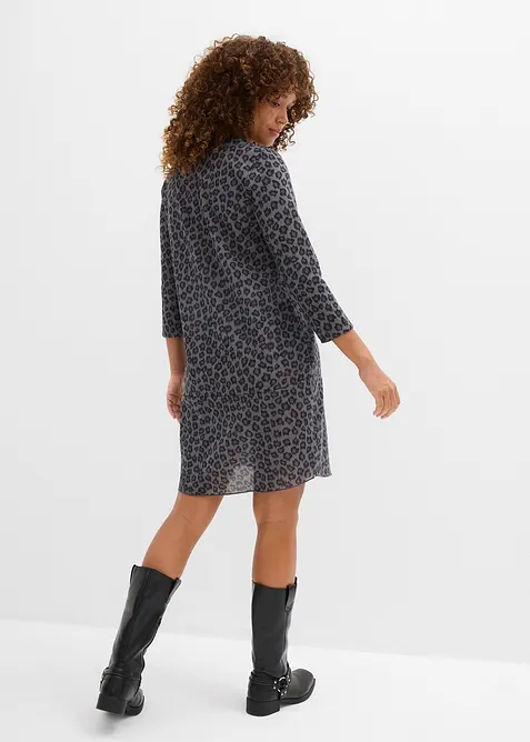 Abito corto in maglina effetto maglia, bonprix