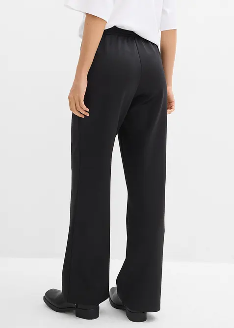 Pantaloni da jogging in tessuto effetto neoprene, bonprix