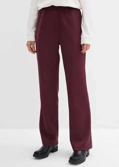 Pantaloni da jogging in tessuto effetto neoprene, bonprix