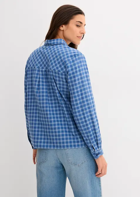 Camicia a quadri in puro cotone, bonprix