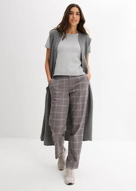 Pantaloni chino a quadri, bonprix