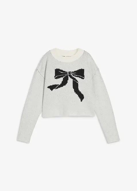 Maglione con fiocco, bonprix