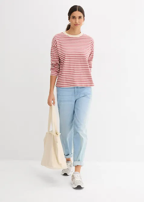 Maglia a maniche lunghe in cotone pesante, bonprix