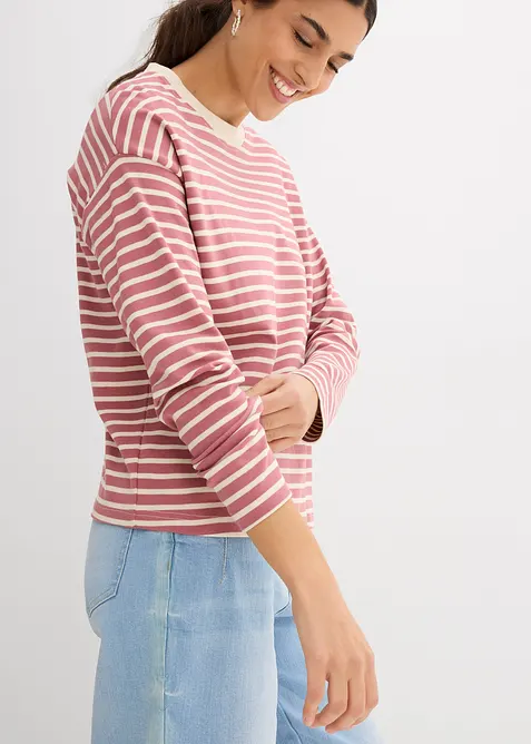 Maglia a maniche lunghe in cotone pesante, bonprix