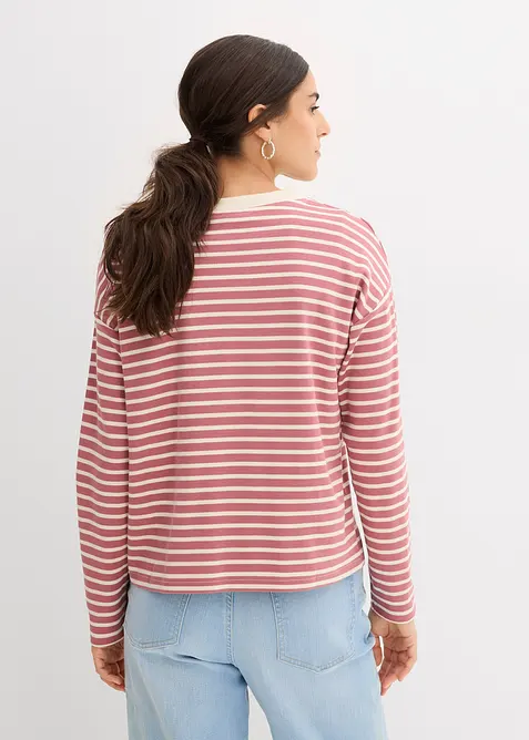 Maglia a maniche lunghe in cotone pesante, bonprix