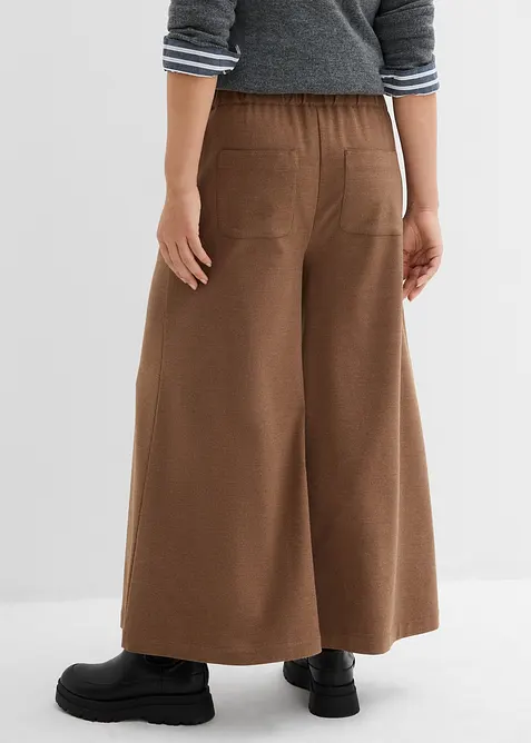 Pantaloni culotte in simil lana, bonprix