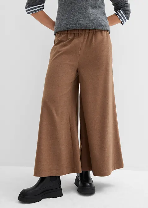 Pantaloni culotte in simil lana, bonprix
