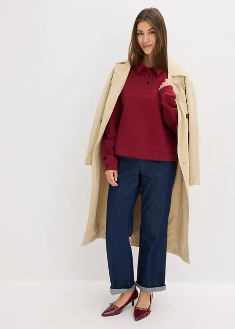 Felpa in puro cotone, bonprix