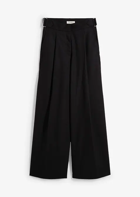 Pantaloni con fibbie ai lati in misto viscosa, bonprix