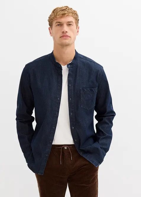 Camicia in jeans, slim fit, bonprix