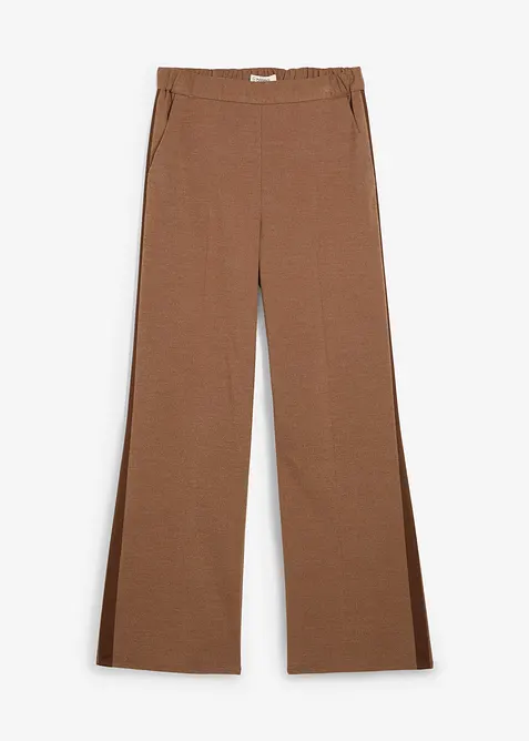 Pantaloni larghi in simil lana, bonprix