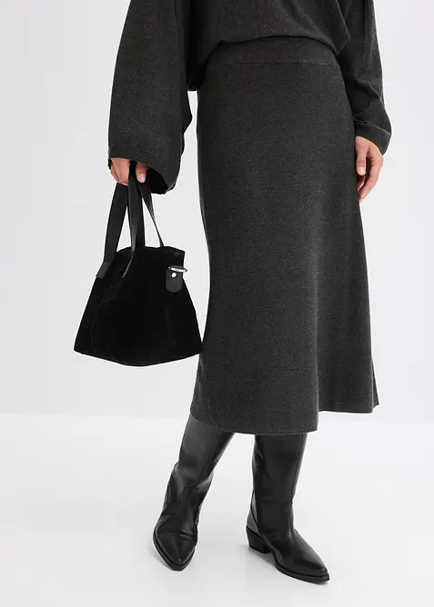 Gonna di maglia svasata, bonprix