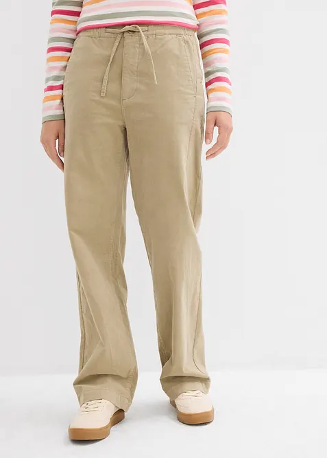 Pantaloni in velluto di misto cotone, bonprix