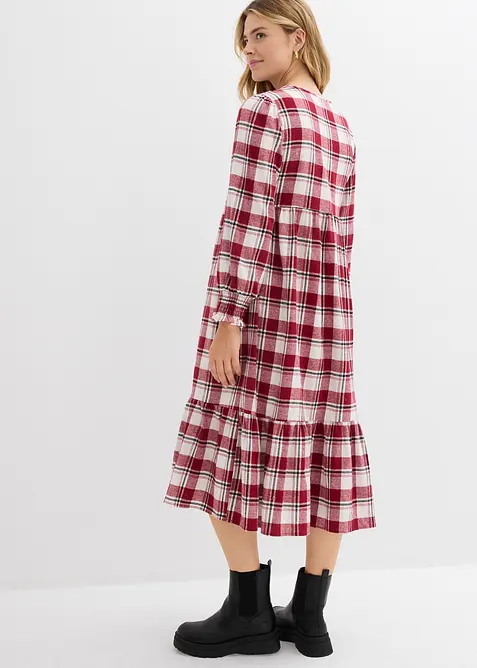 Abito midi in flanella, bonprix