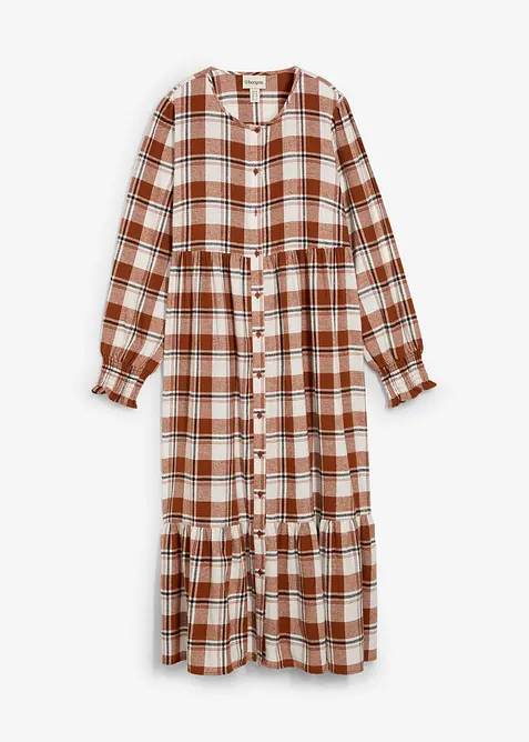 Abito midi in flanella, bonprix