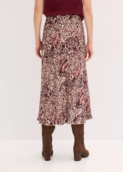 Gonna di satin operato, bonprix