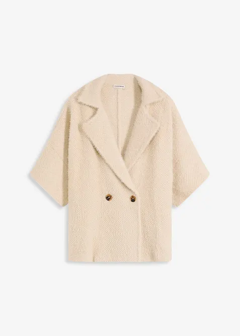 Cardigan in filato effetto piuma, bonprix