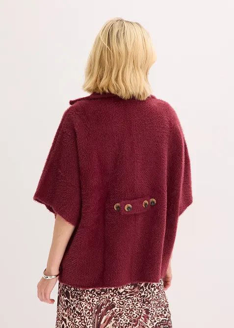 Cardigan in filato effetto piuma, bonprix