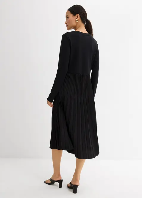 Abito midi in misto viscosa, bonprix