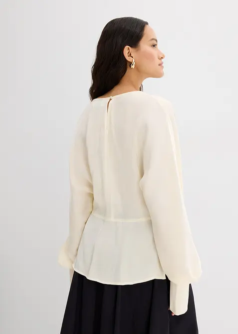 Blusa leggermente lucida in misto viscosa, bonprix