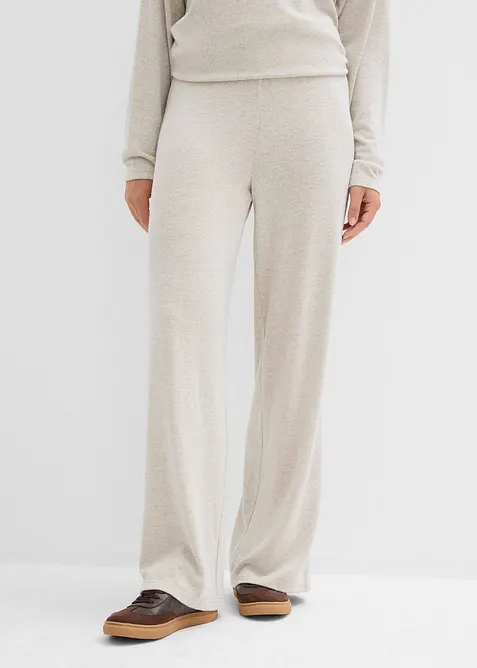 Pantaloni a palazzo in similmaglia, bonprix