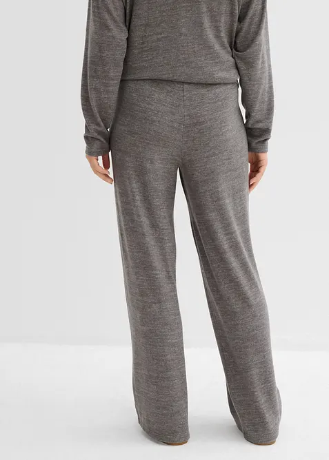 Pantaloni a palazzo in similmaglia, bonprix