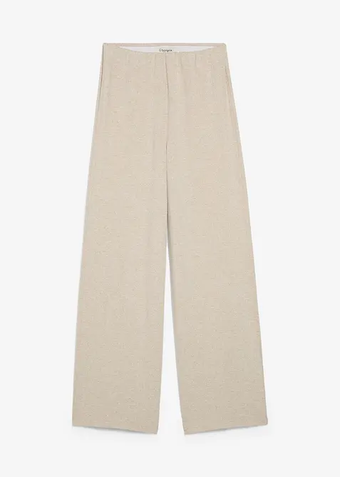 Pantaloni a palazzo in similmaglia, bonprix
