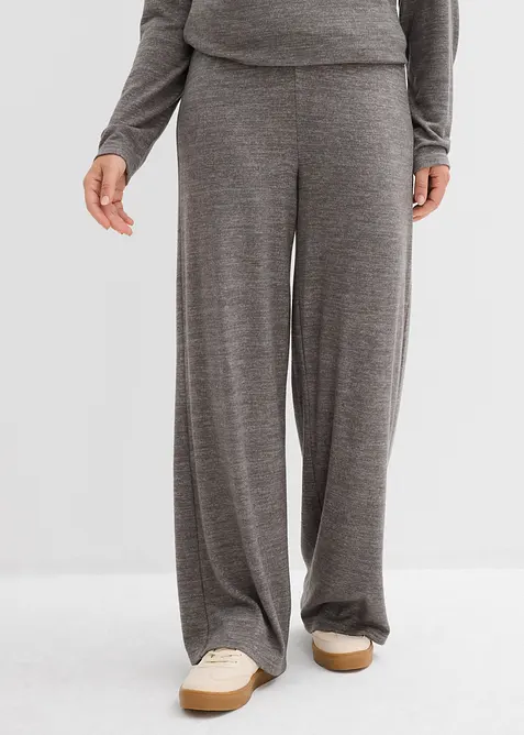 Pantaloni a palazzo in similmaglia, bonprix